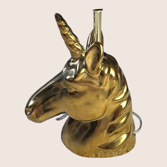 🦄 GOLD UNICORN TARGET PILLOWFORT 12" LAMP NIGHTSTANDCLIP ON BLACK SHADE RETIRED - Picture 5 of 8